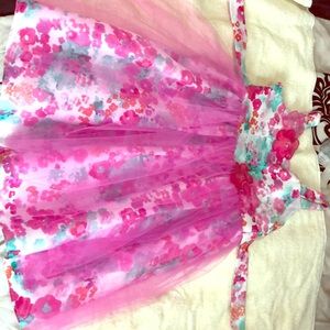 Little girls sleeveless party dress